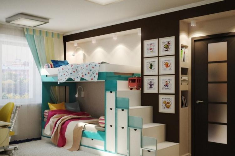 Как обустроить комнату для двоих детей - Дизайн маленькой детской