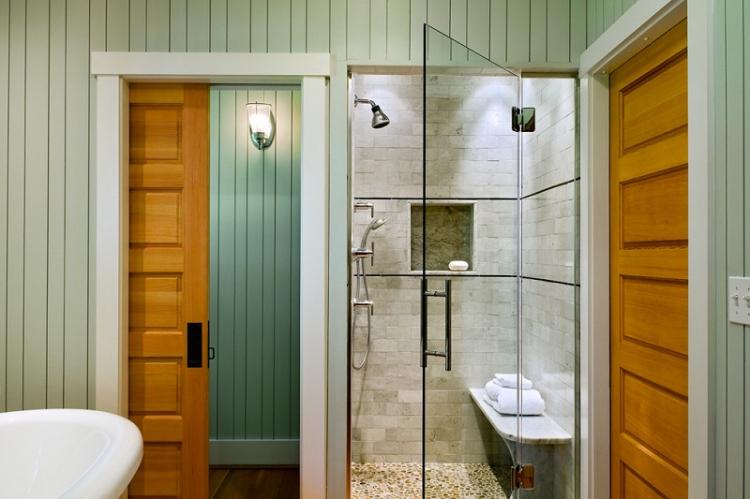 Как выбрать дверь в ванную - Дизайн маленькой ванной комнаты