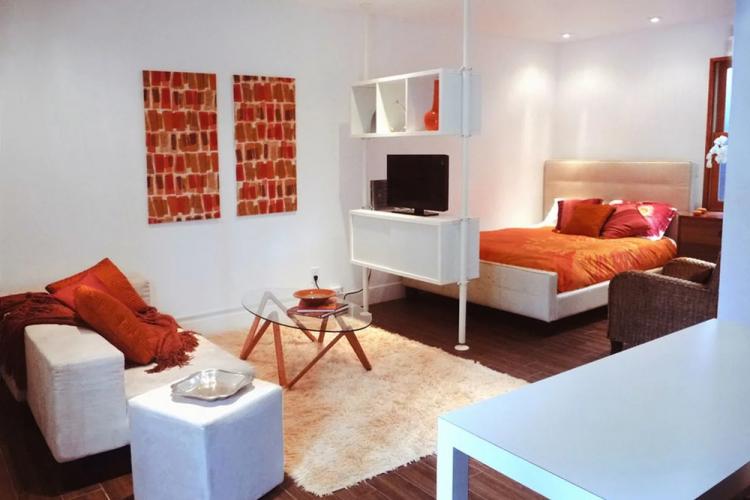 Мебель - Дизайн гостиной, совмещенной со спальней