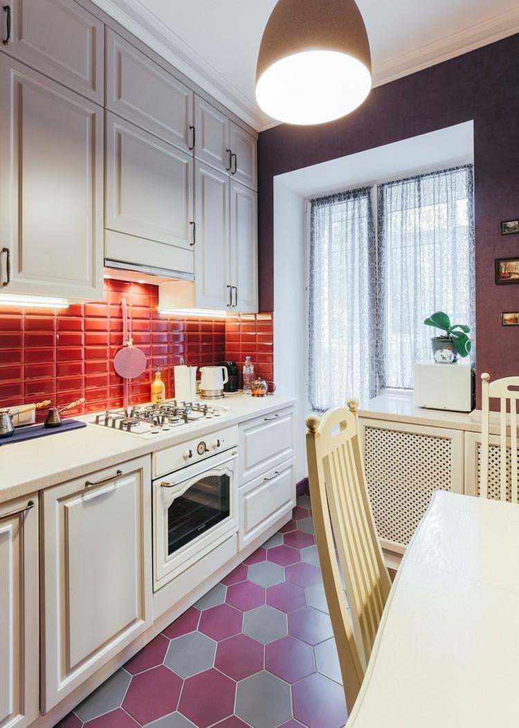 Цветовая гамма - Дизайн узкой кухни