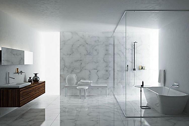 Дизайн ванной комнаты 2021 в стиле минимализм