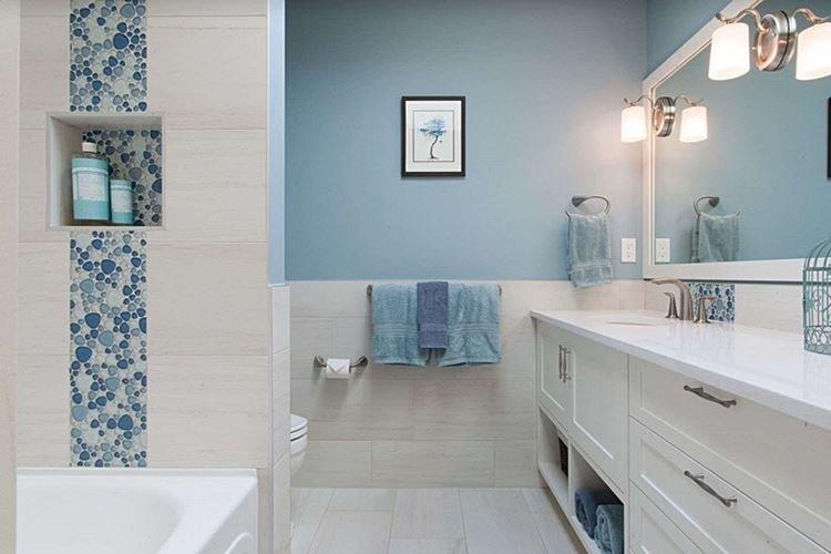 Отделка стен - Дизайн ванной комнаты 2021