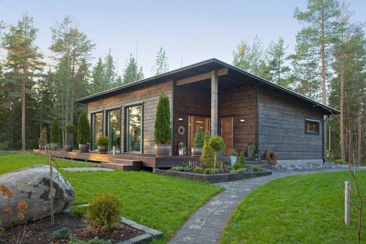 Дом в скандинавском стиле из дерева - проекты и фото