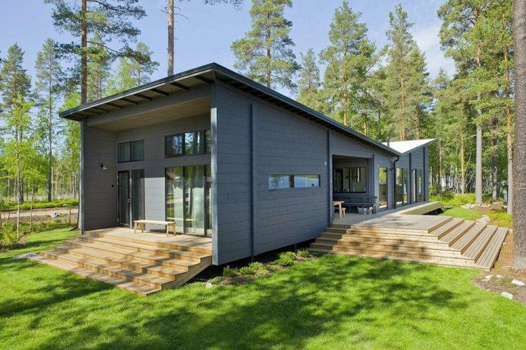 Дом в скандинавском стиле из блоков - проекты и фото