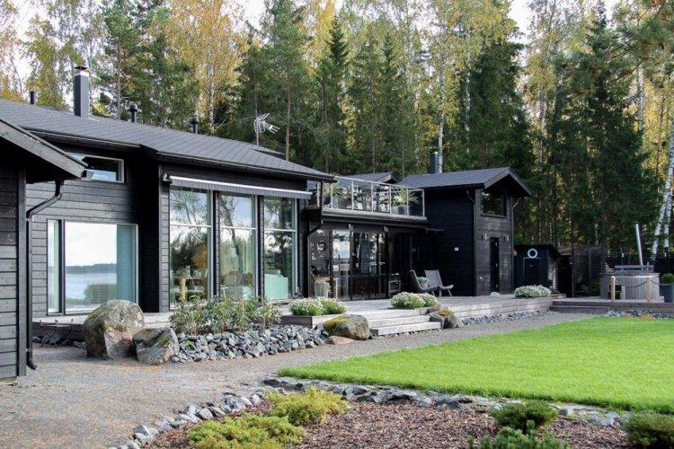 Дом в скандинавском стиле с сауной - проекты и фото