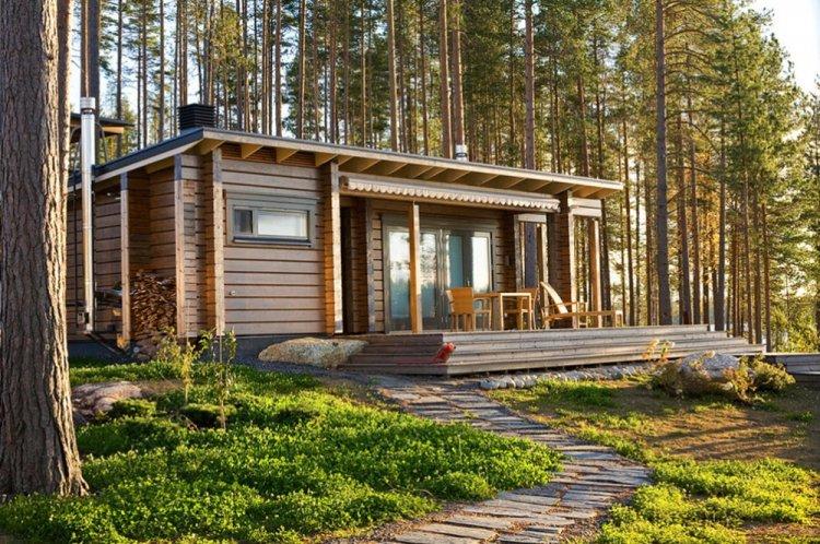 Дом в скандинавском стиле с сауной - проекты и фото