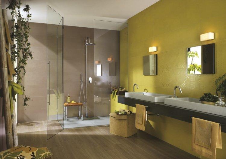Фисташковый цвет в ванной комнате - дизайн фото