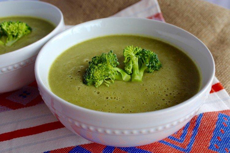 Постный суп из брокколи