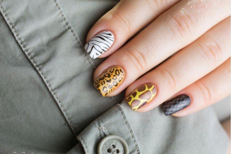 Животные принты на ногтях