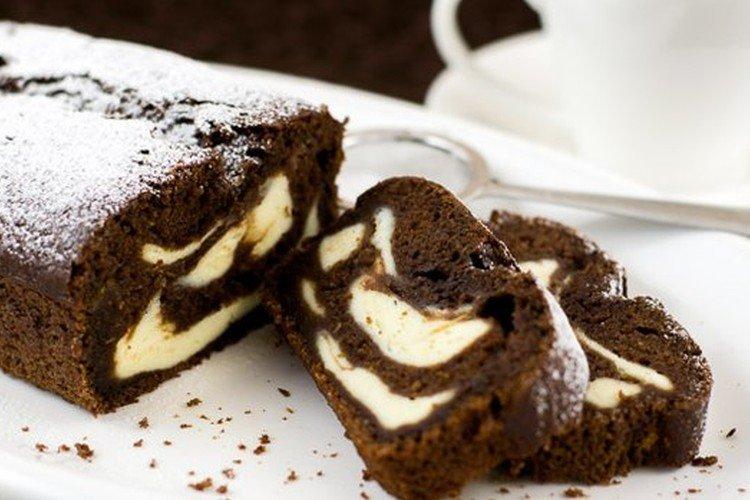 Шоколадно-творожный кекс в духовке