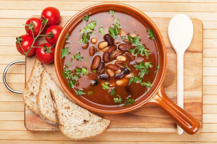 15 рецептов вкусных и сытных супов из красной фасоли