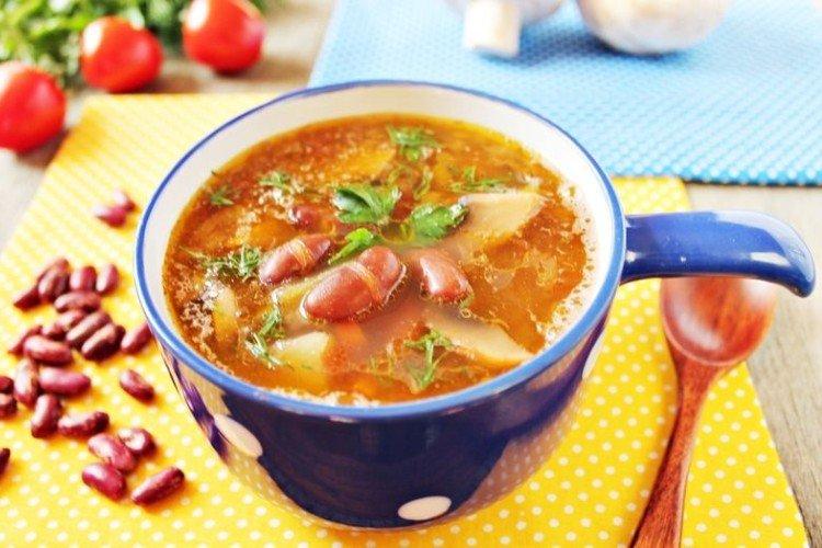 Суп из красной фасоли без мяса