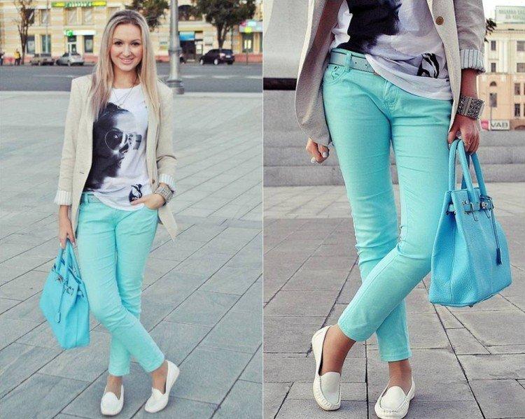 Цветные джинсы