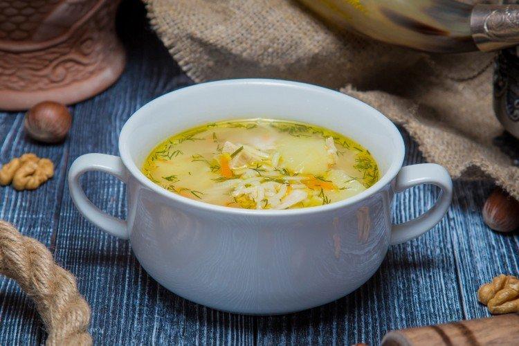 Куриный суп с вермишелью и картошкой