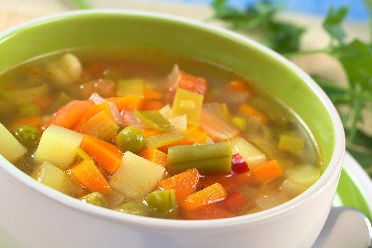 Овощной вегетарианский суп