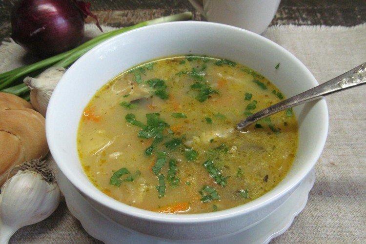 Картофельный суп с пшеном