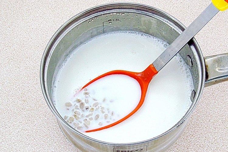 Молочный суп с перловой крупой