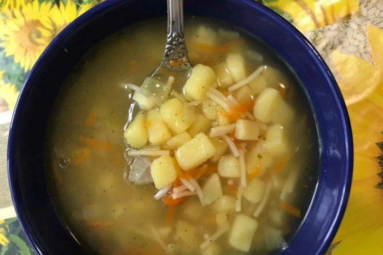 Вермишелевый суп без мяса