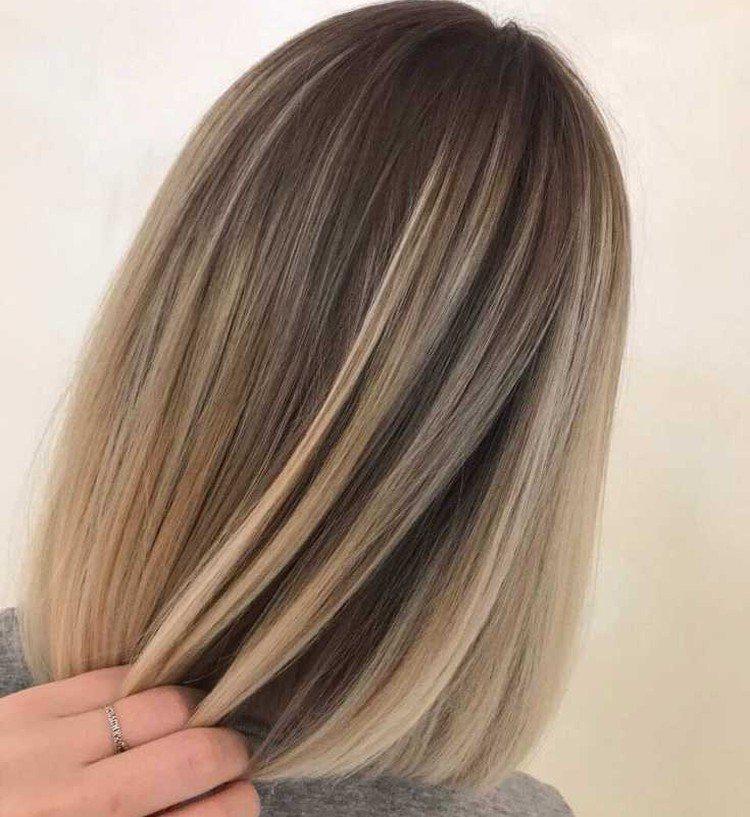 Мелирование на русые волосы 2021 - фото