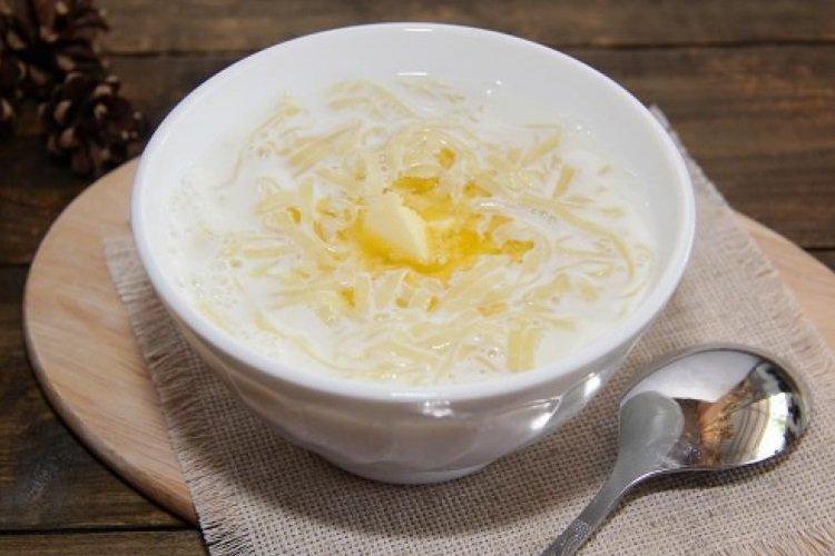 Классический молочный суп с вермишелью