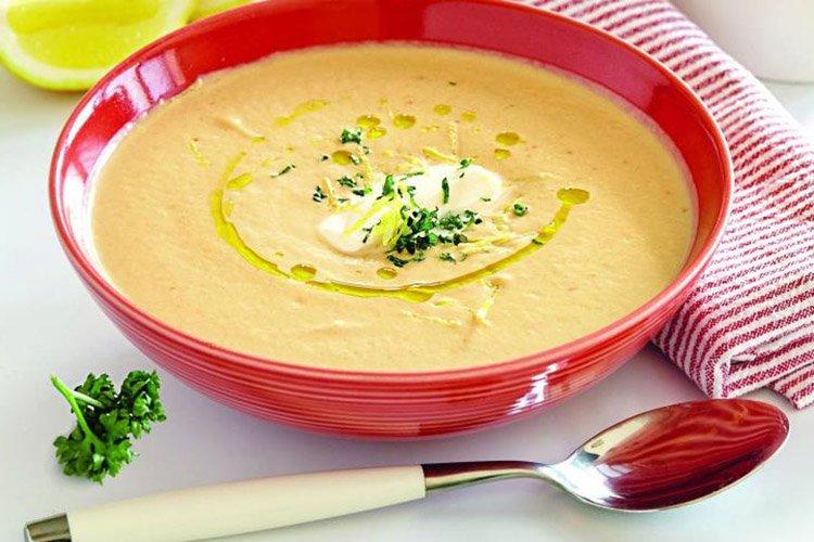 Суп-пюре с пшеном и сыром