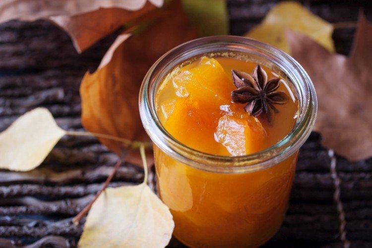 Варенье из персиков и тыквы без сахара