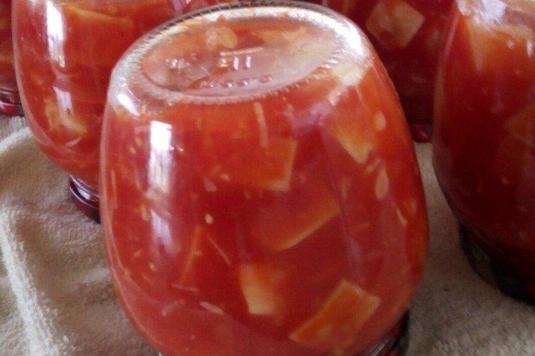Патиссоны в томатном соке на зиму