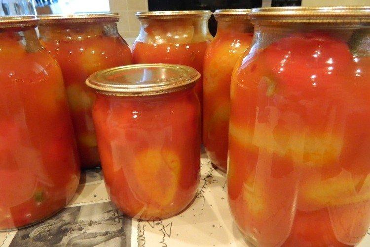 Болгарский перец в томатном соке на зиму