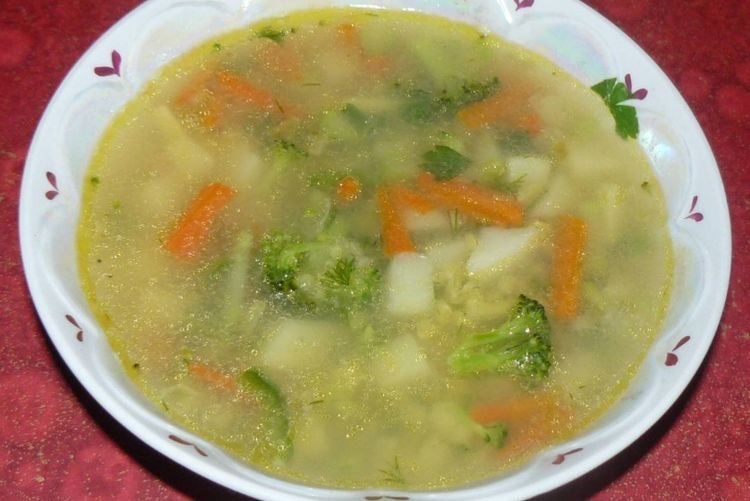 Овощной суп без зажарки