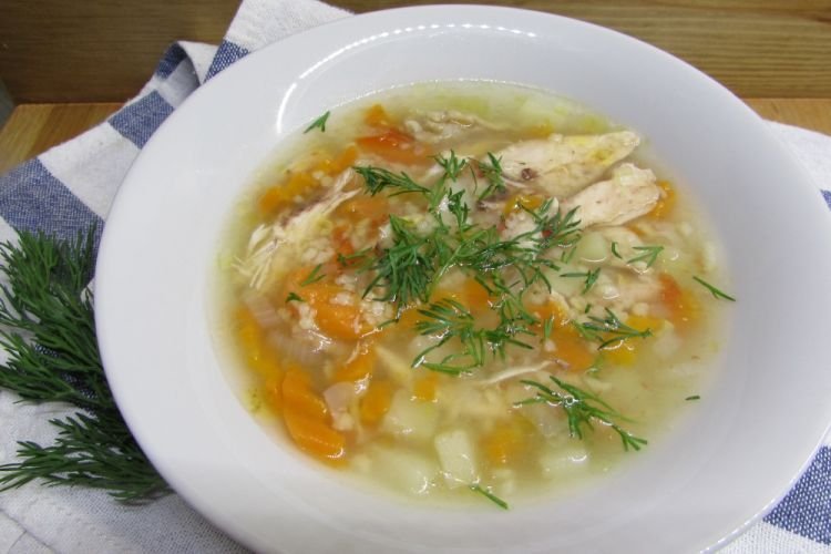 Куриный суп с кускусом