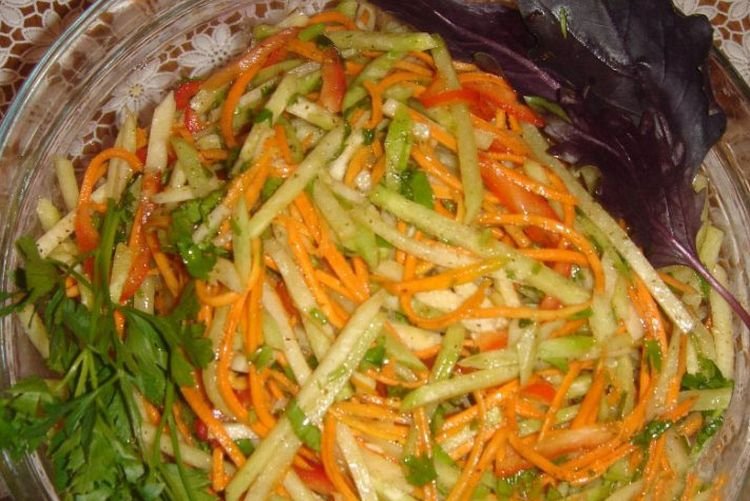 Казахский овощной салат