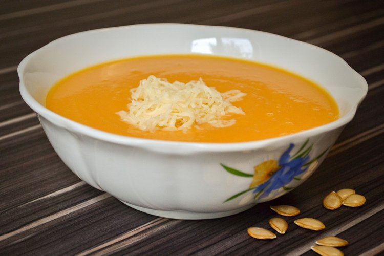 Крем-суп из тыквы с кабачками