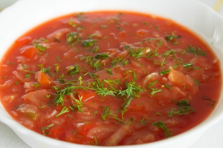 Суп из помидоров и сельдерея для похудения