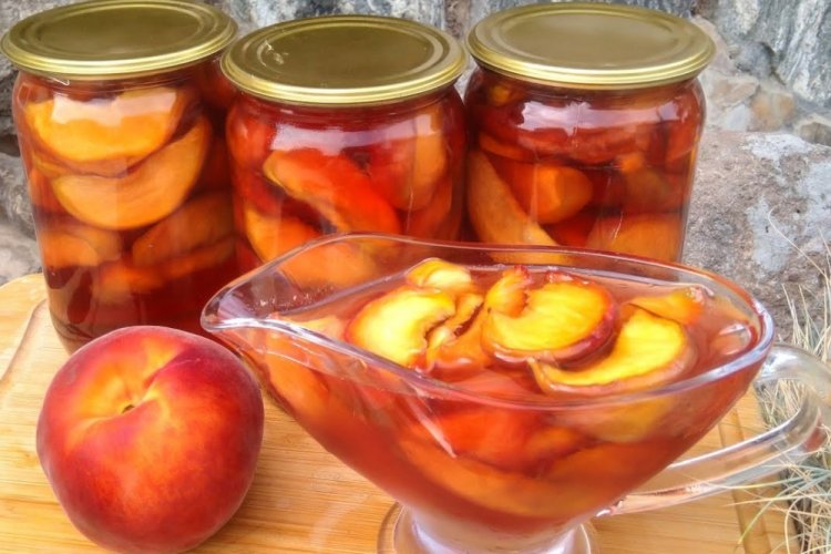 Варенье-пятиминутка из персиков дольками
