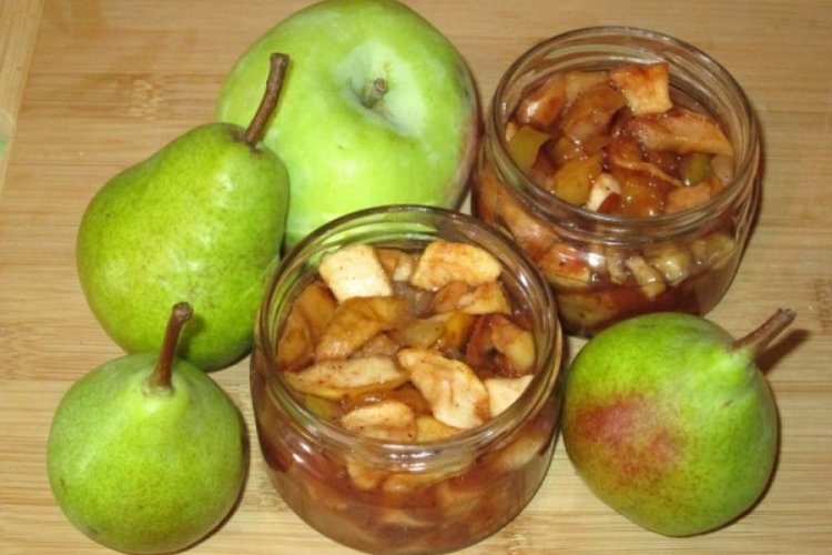 Варенье из груши и яблок