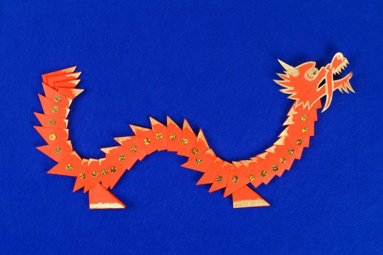 Модульный бумажный дракон