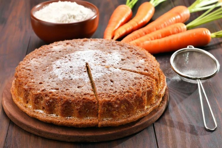 Безглютеновый морковный пирог