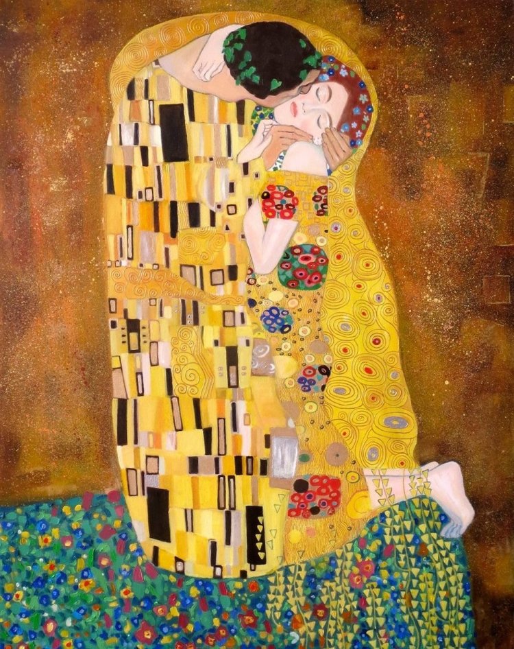 «Поцелуй», Густав Климт