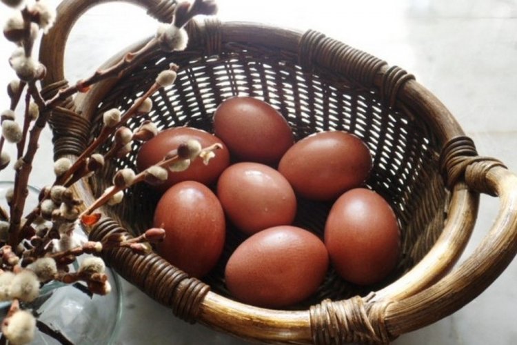 Кофейные яйца на Пасху