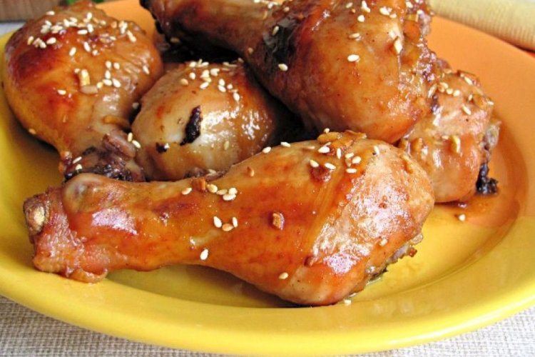 Курица в медово-горчичном соусе в духовке