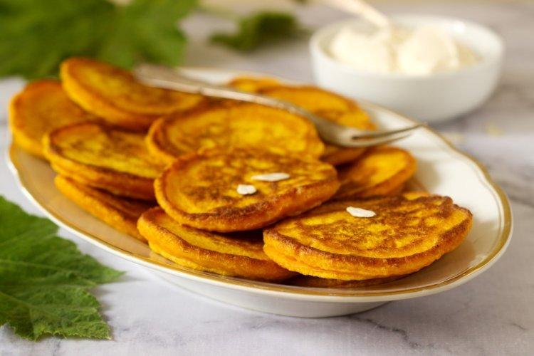Тыквенные оладьи из рисовой муки