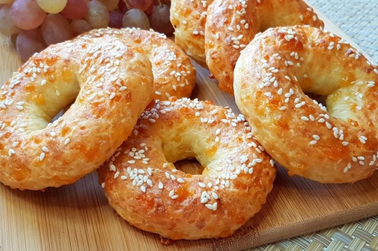 Творожные бейглы с сыром Творожные бейглы с сыром