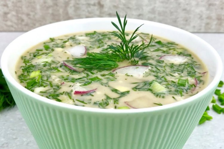 ПП-окрошка со сметаной и горчицей ПП-окрошка со сметаной и горчицей
