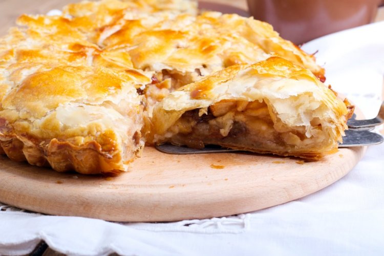 Пирог из лаваша с яблоками Пирог из лаваша с яблоками