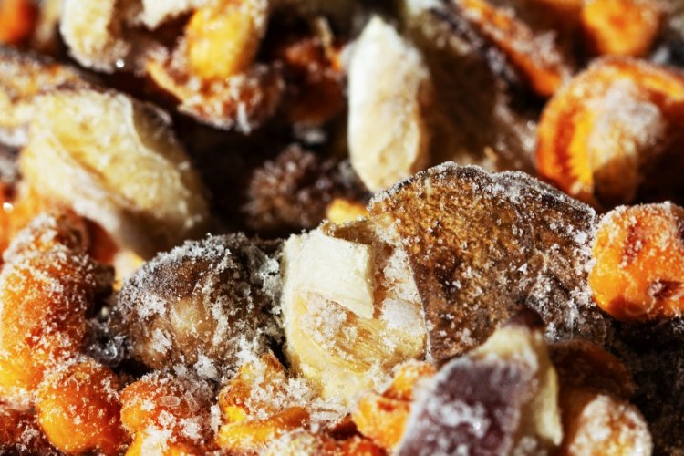 Замороженные жареные лисички на зиму