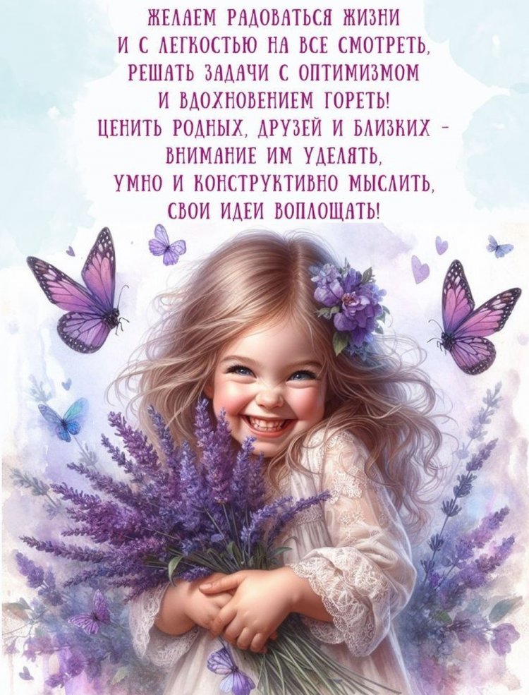 Открытки на День рождения с пожеланиями для девочки Открытки на День рождения с пожеланиями для девочки