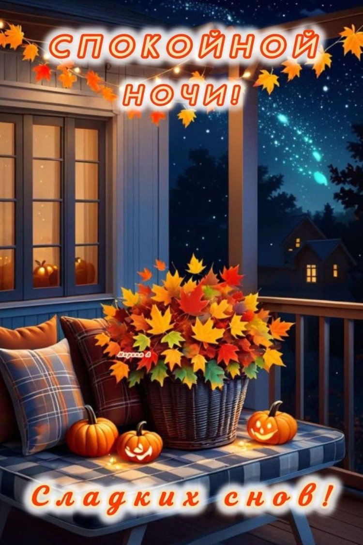 Осенние открытки «Спокойной ночи и добрых снов!» Осенние открытки «Спокойной ночи и добрых снов!»