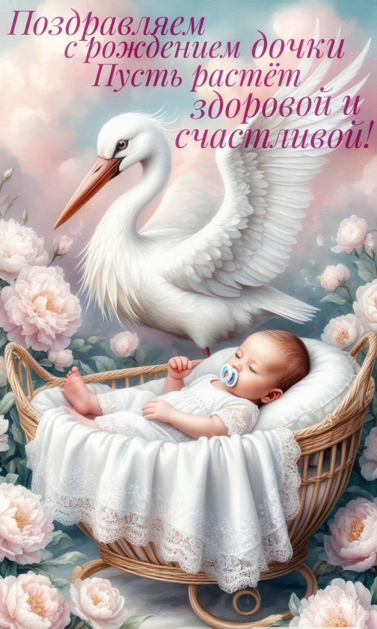 Открытки «С новорожденной девочкой!» Открытки «С новорожденной девочкой!»