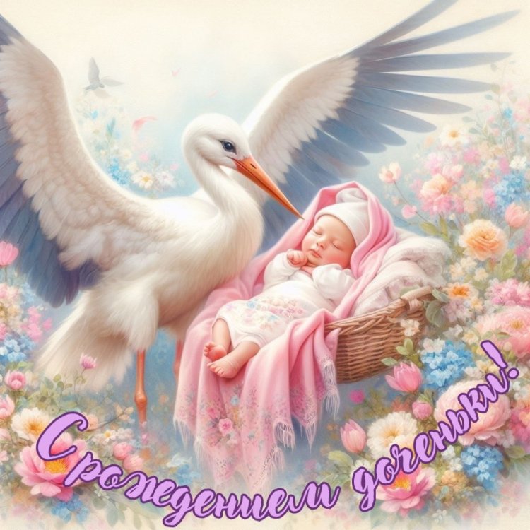 Открытки «С новорожденной девочкой!» Открытки «С новорожденной девочкой!»