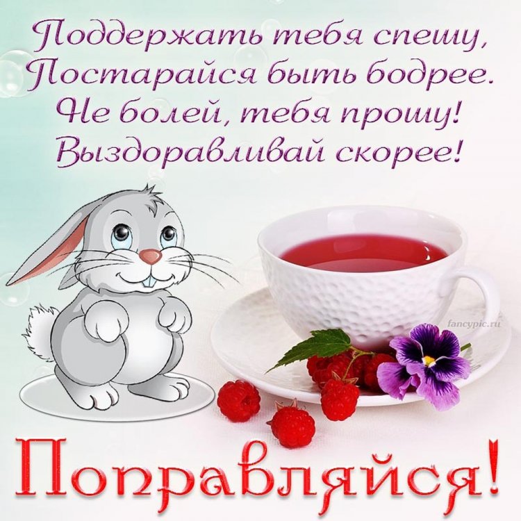 Оригинальные и красивые открытки «Выздоравливай!»